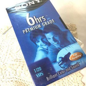 Sony T-120 VHS Tape 6 Hrs  NWT